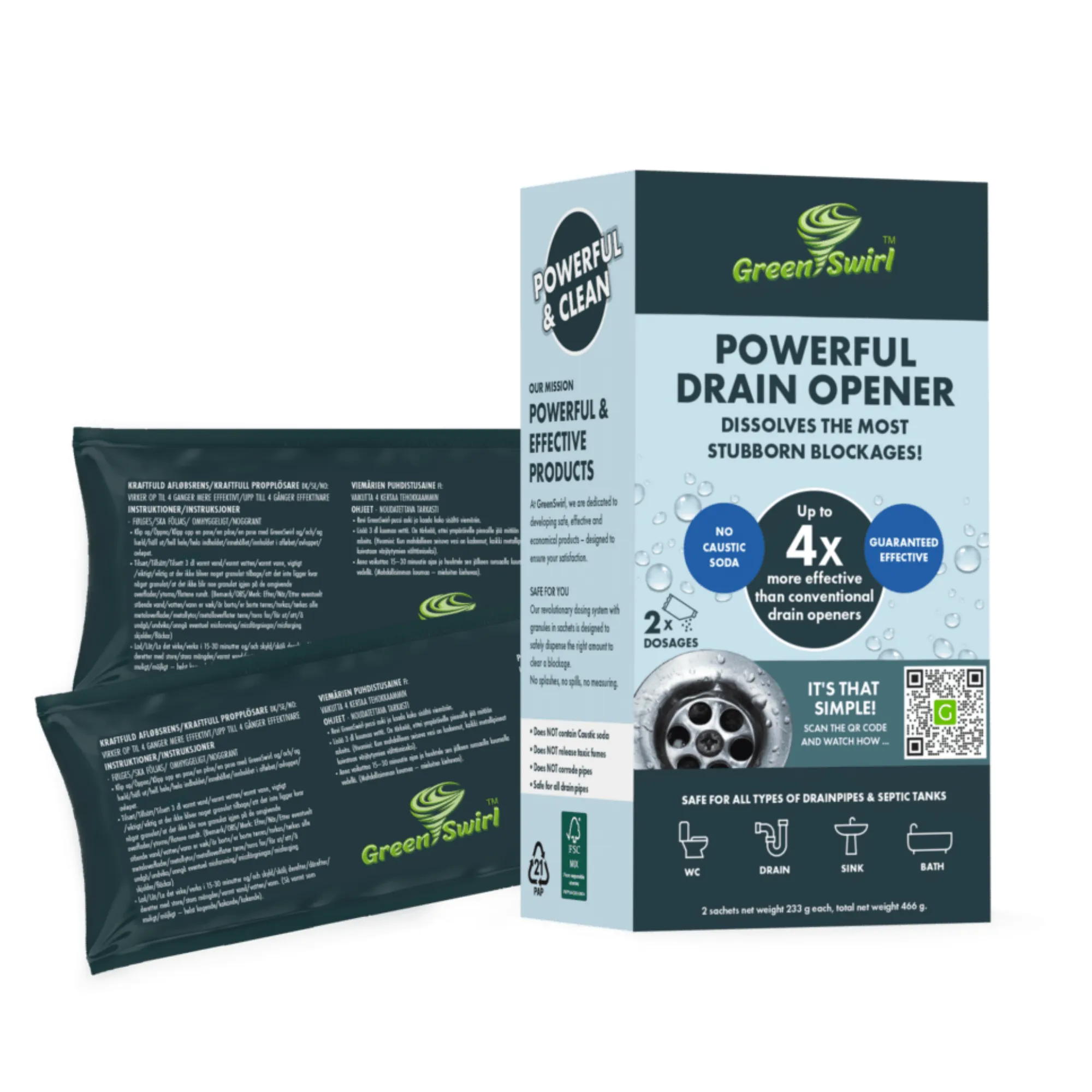 GreenSwirl packaging with bags