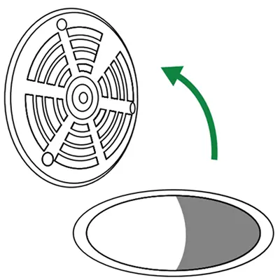 Step 1 — Remove the grate