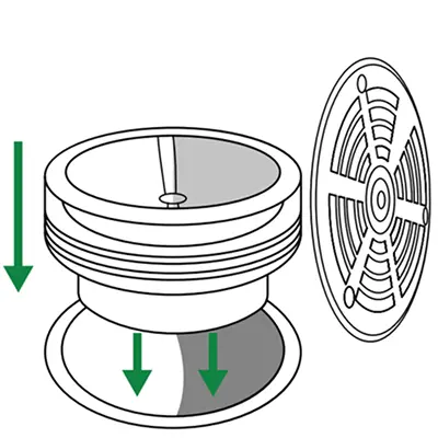 Step 2 — Insert Green Drain